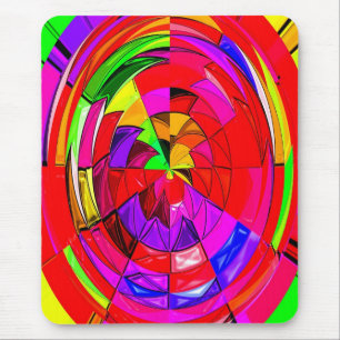 Red Space Candy art Mouse Pad