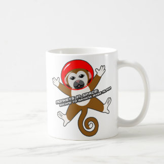 Red Space Monkey Mug