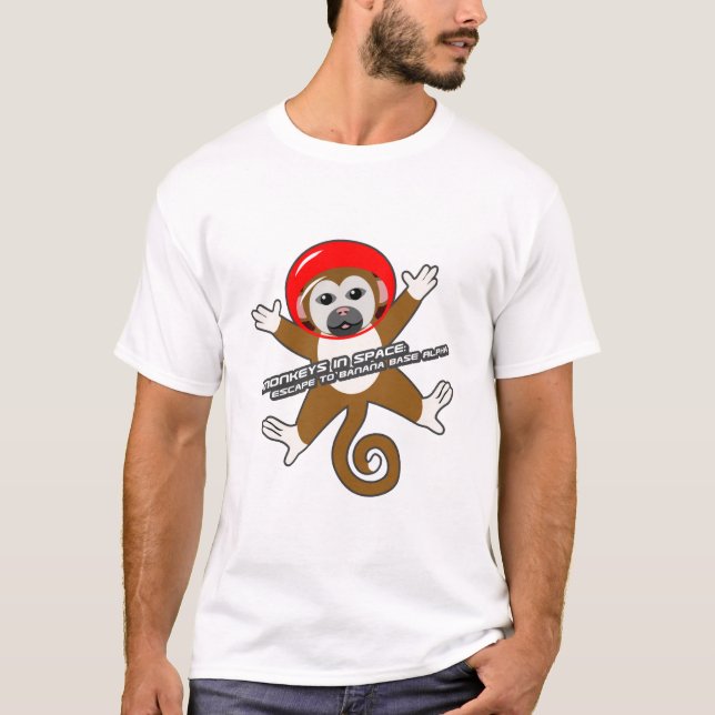 Red Space Monkey T-Shirt (Front)