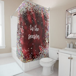 Red Sparkle Merry Christmas Season