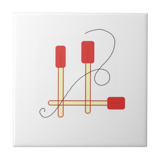Red Spatulas Tile (Front)