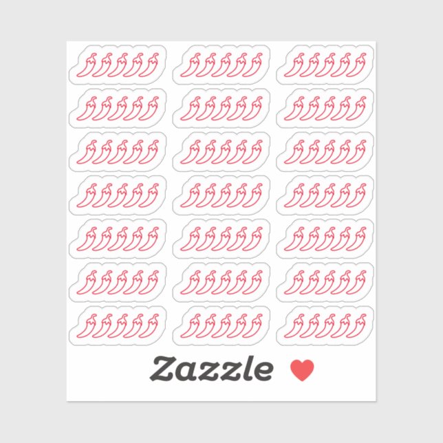 Red Spicy Blank Pepper Book Movie Rating Planner (Sheet)