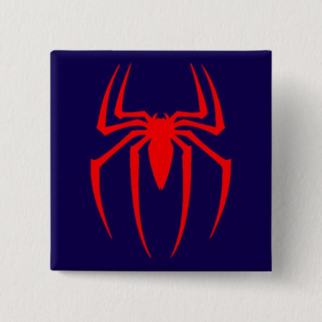 Red Spider Insect-63201 2 Inch Square Button (Front)
