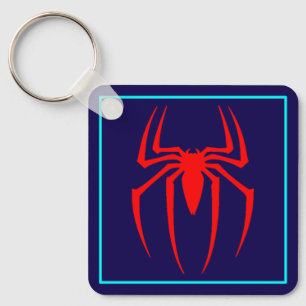 Red Spider Insect Design Keychain