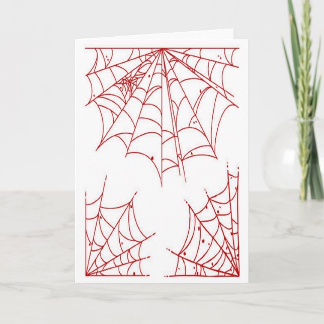 Red Spider Web Card (Front)