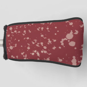 Red Splatter Golf Head Cover