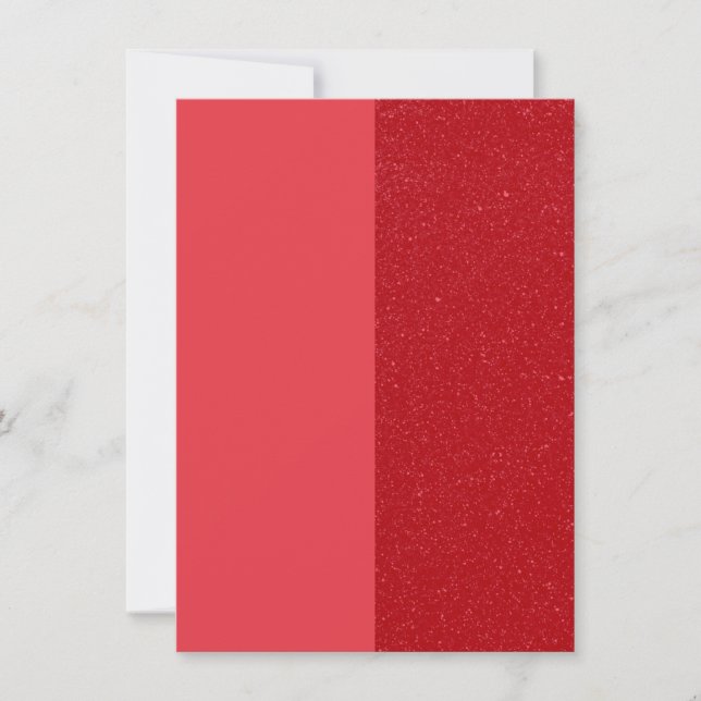 Red Split-Panel Glitter Thank-You Card – Customize (Front)