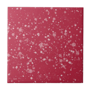 Red Splotchy Chaos Tile
