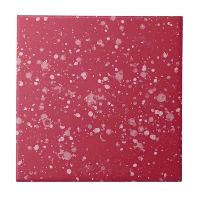Red Splotchy Chaos Tile (Front)