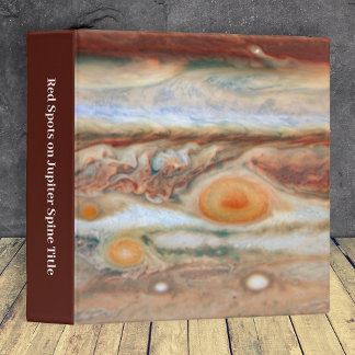 Red Spots on Jupiter Outer Space Binder