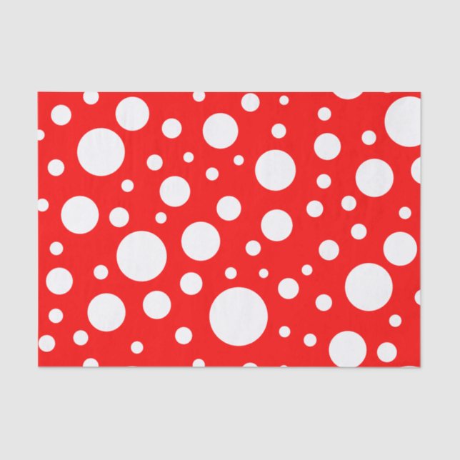 Red Spots Tissue Paper (Front)