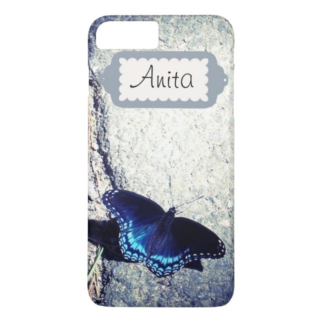 Red Spotted Admiral Butterfly Case-Mate iPhone Case (Back)