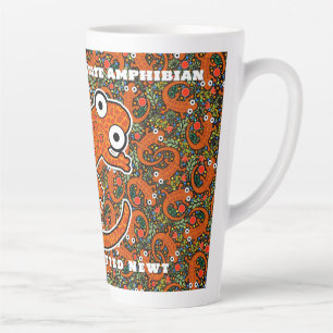 Red Spotted Newt on the Forest Floor Latte Mug