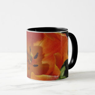 red spring flower  mug