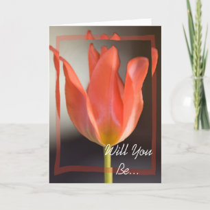 Red Spring Tulip Serez-Vous Mon Invitation D'Épous