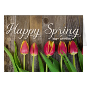 red spring tulips
