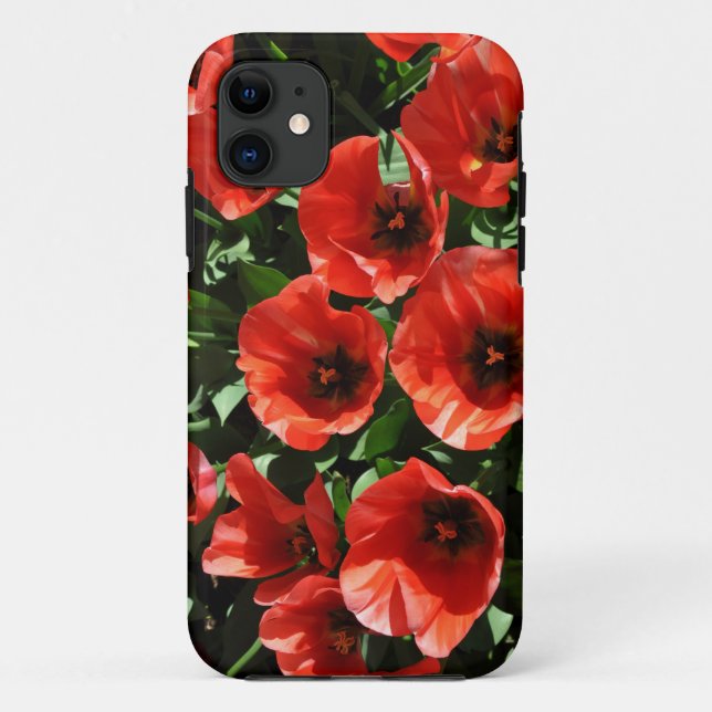 Red spring tulips Case-Mate iPhone case (Back)