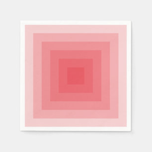 Red Square Geometric Napkin
