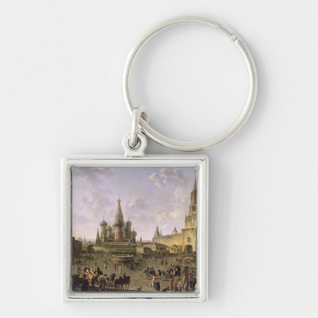 Red Square, Moscow, 1801 Keychain (Front)
