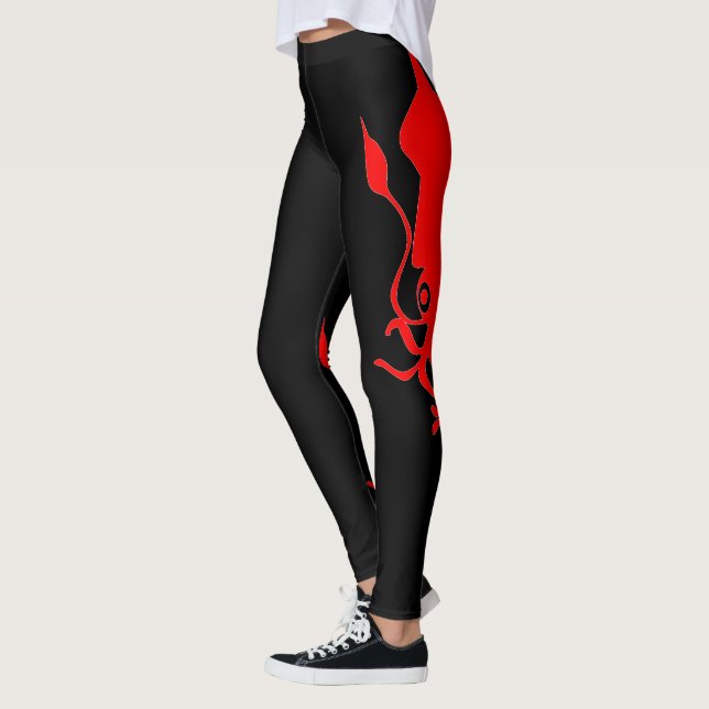 Red Squid Leggings (Left)