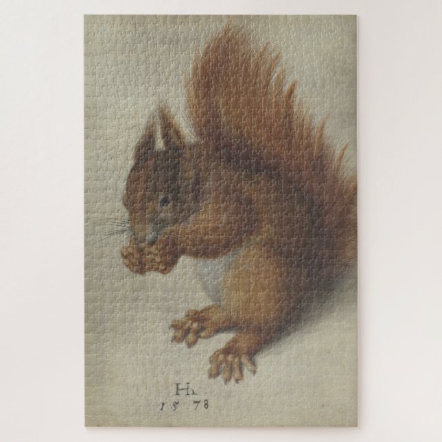 Red Squirrel (by Hans Hoffmann) Jigsaw Puzzle (Vertical)