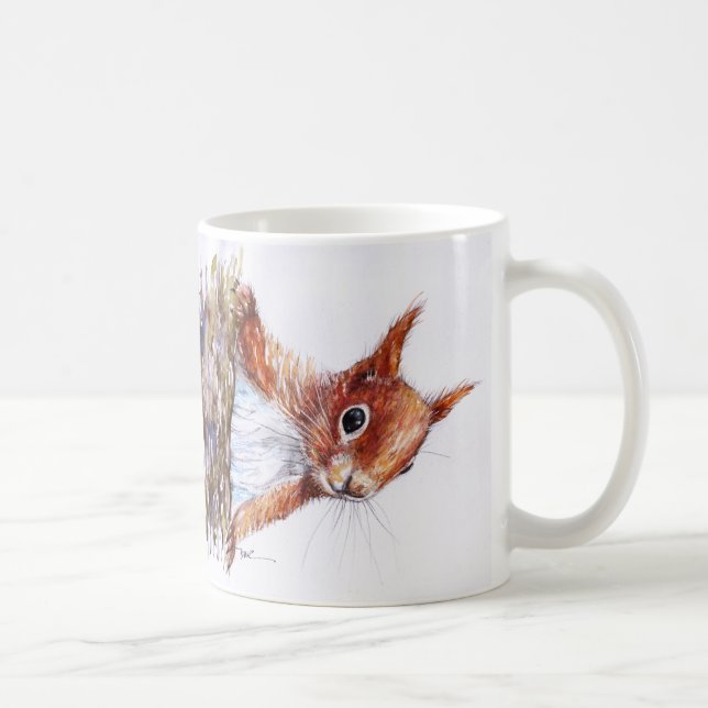 Red Squirrel Coffee Mug (Right)