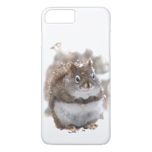 Red Squirrel in Snow iPhone 8/7 Plus Case