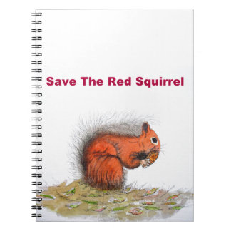 Red Squirrel Notebook