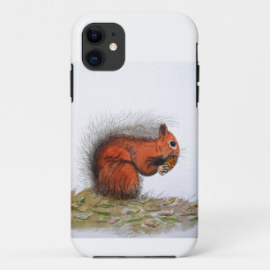 Red Squirrel pine cone iPhone 11 Case