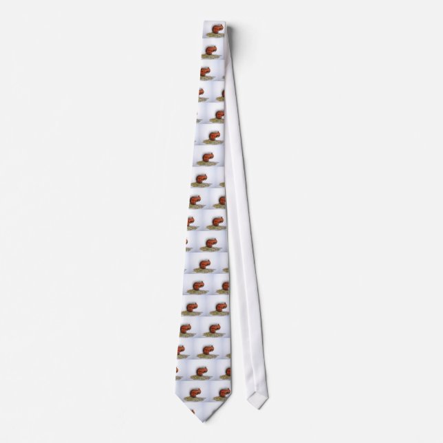 Red Squirrel pine cone Tie (Front)