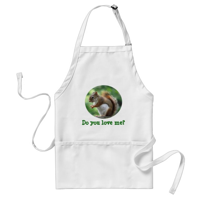 Red Squirrel Standard Apron (Front)