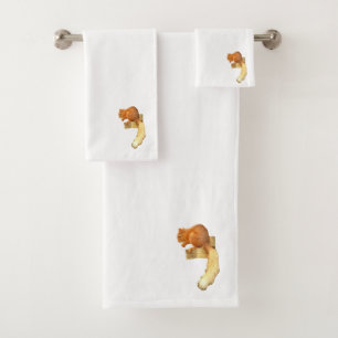 Red Squirrel Towel Set