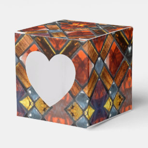 Red Stained Glass Favor Box