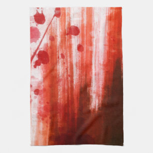 Red Stained Halloween Kitchen Towel