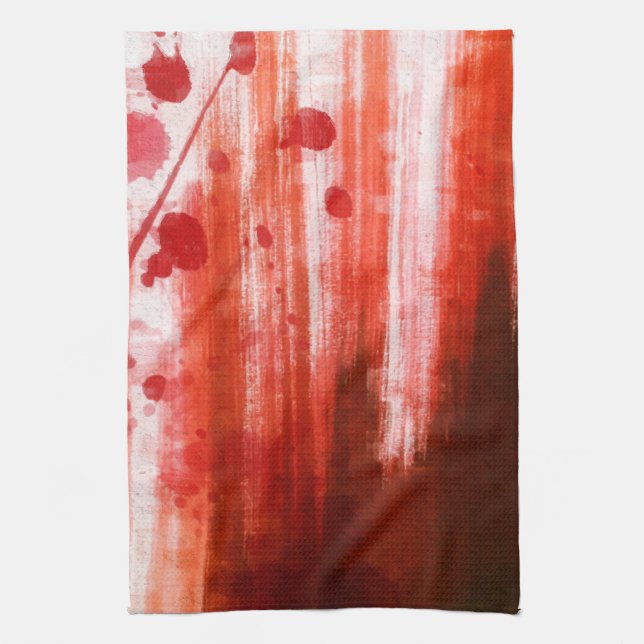 Red Stained Halloween Kitchen Towel (Vertical)