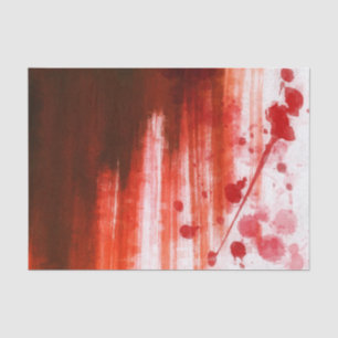 Red Stained Halloween Tissue Paper