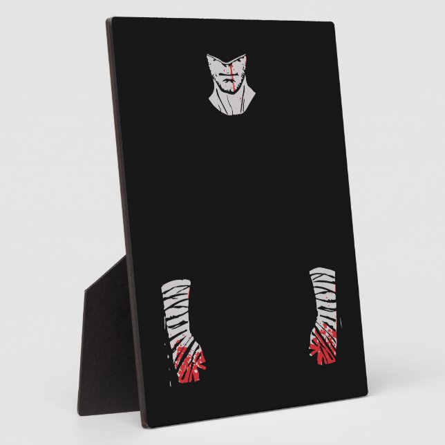Red-Stained Warrior of Shadows Plaque (Side)