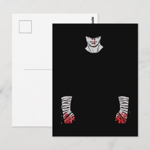 Red-Stained Warrior of Shadows Postcard