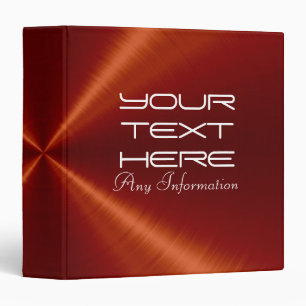 Red Stainless Steel Metal Binder