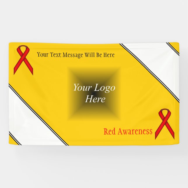 Red Standard Ribbon by Kenneth Yoncich Banner (Horizontal)