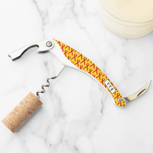 Red Standard Ribbon by Kenneth Yoncich Corkscrew (Front)