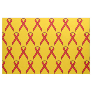 Red Standard Ribbon by Kenneth Yoncich Fabric