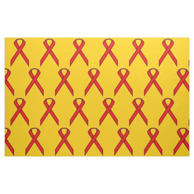 Red Standard Ribbon by Kenneth Yoncich Fabric (Fat Quarter)
