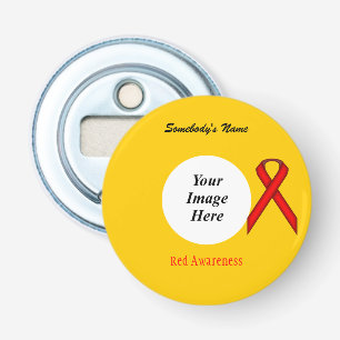 Red Standard Ribbon Template by Kenneth Yoncich Bottle Opener