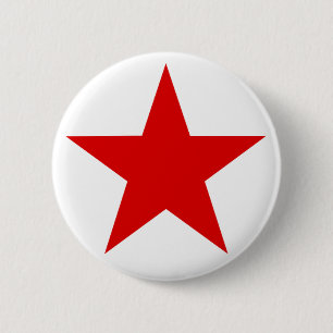 Red Star ★ 2 Inch Round Button