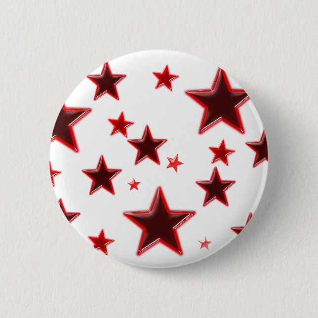Red Star 2 Inch Round Button (Front)