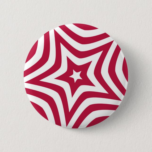 Red Star 2 Inch Round Button (Front)