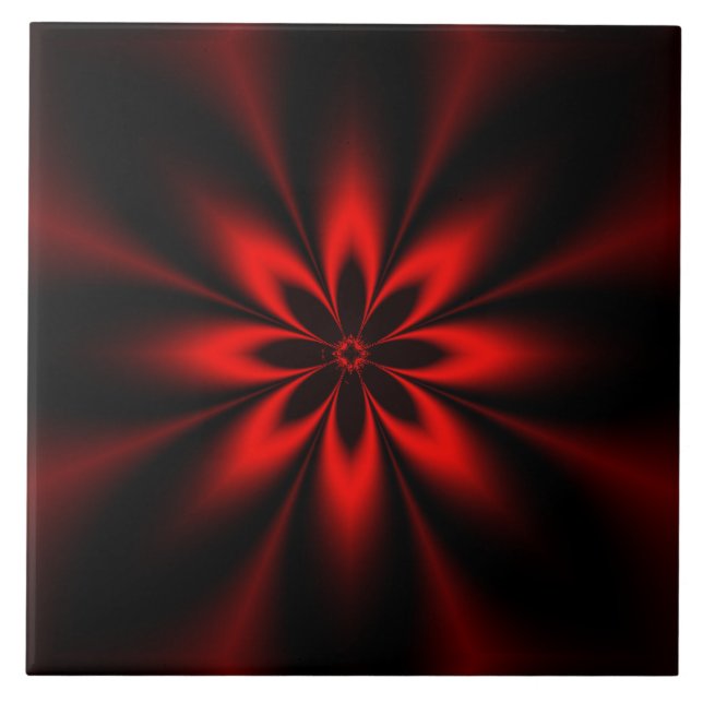 Red Star Burst Tile (Front)