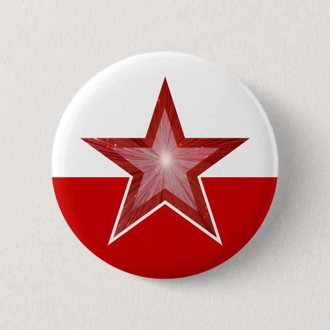 red Star button red white (Front)