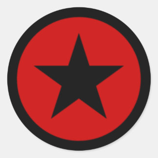 Red Star Classic Round Sticker